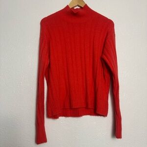 J. Crew Red Turtleneck Sweater